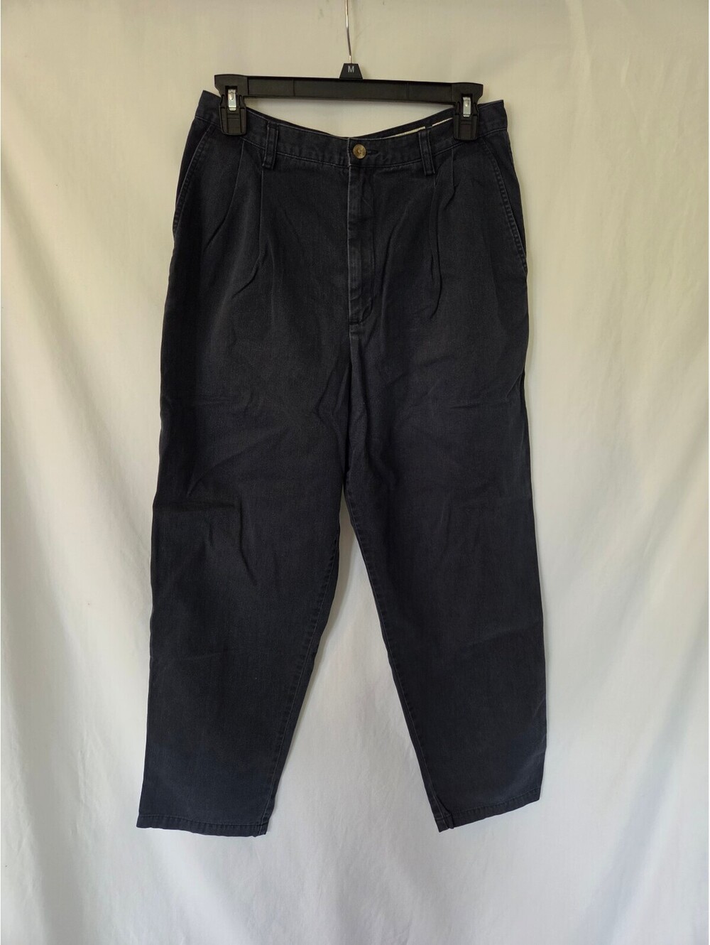 Eddie Bauer Classic-Fit Petite Women's Pants Size 12 Navy Blue Cotton